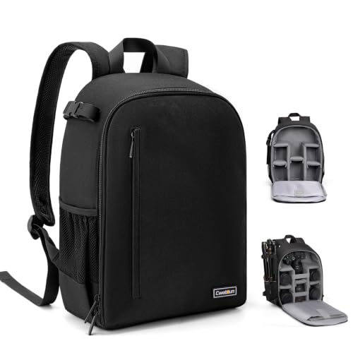 Cwatcun Camera Backpack Bag Lightweight with Tripod holder/Water-resistant