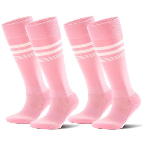 CS CELERSPORT 2/3 Pairs Soccer Softball Socks for Youth Kids, Men and Women Multi-sport Socks