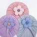 Yuly Thereisno Lovely Floral Pattern Infant Hat Warm Headwear Fashionable Cap Trendy Floral Cap for Babies for Indoor & Outdoor Gift White, 18x19cm/7.09x7.48inch