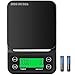 DDS-DUDES Balanzas de café con temporizador y pantalla LCD (3 kg, 0,1 g) Alimentos de cocina digital de alta precisión Báscula de pesaje para hornear y cocinar