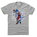 500 LEVEL Rod Strickland Shirt (Cotton, Large, Heather Gray) - Rod Strickland Player Map WHT