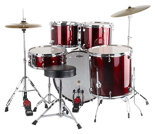 XDrum Semi 22″ Standard batterie Lipstick Red (rouge) - Les Beatles, Paul McCartney, John Lennon, RIngo Starr, George Harrison XDrum Semi 22" Standard batterie Lipstick Red (rouge) – Image 3
