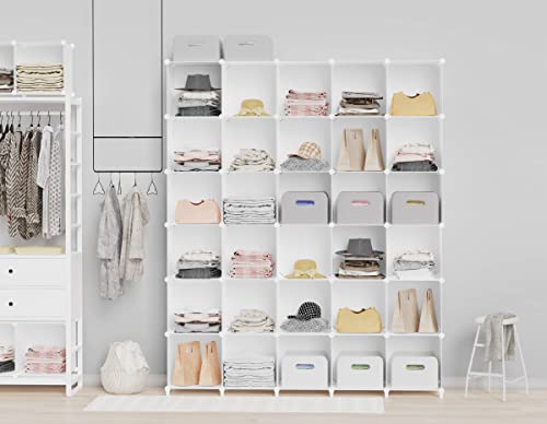 Homidec Closet Organizer, 12-Cube Closet Organizers And Storage, Portable Closet Shelves, Clothing Storage (White) #TOP1