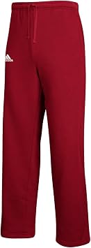 adidas Mens New Fleece Pants Red XL Medium