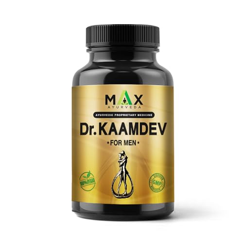Image of Max Ayurveda Dr. Kaamdev Capsules for Men (30 Capsules) - 100% Vegan and GMP Certified | Stamina, Power and Energy Booster
