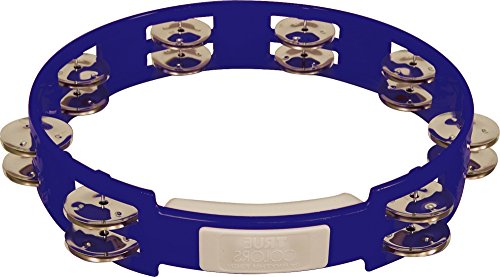 RhythmTech TC4040 10-Inch True Colors Tambourine, Cobalt Blue