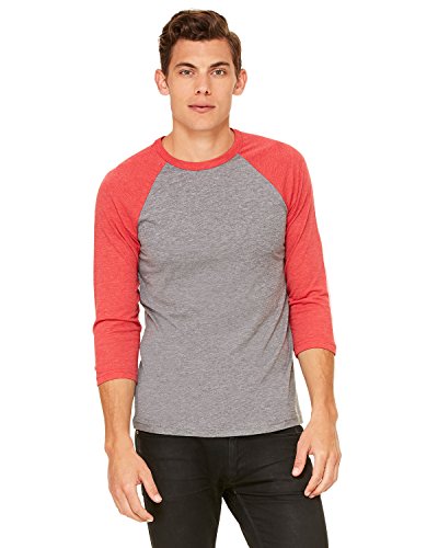 Unisex camiseta de béisbol con manga tres cuartos miniatura 1