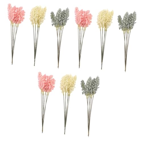 Decoración artificial de espigas de mijo rústicas 54 pcs miniatura 1