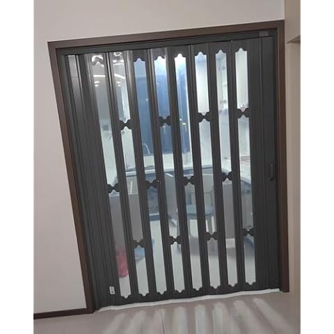 Porte Accordéon ENHEN en PVC Noir Cover