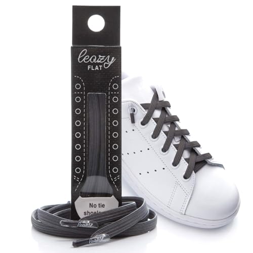 TPZORJX Lacets Élastiques Sans Nœud - 2 Paires Pour Enfants Et Adultes, Baskets, Sport - Blanc Et Noir