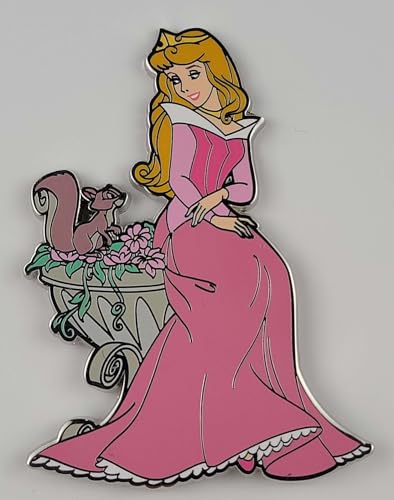 DLP Disney Pin - Disneyland Paris - Sleeping Beauty - Princess Aurora with Squirrel - Pin Only