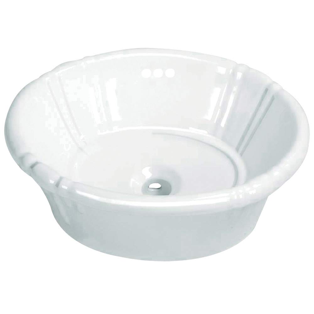 Fauceture EV18157 Vintage Vitreous China Single Bowl Drop-In