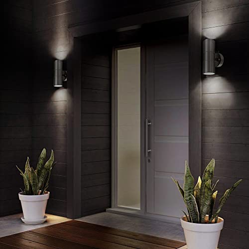 Body-Plus Up Down Outdoor Wall Lights, GU10 Fittings Up Down Lights Stainless Steel Outdoor Wall Lights Mains Powered - Image 4