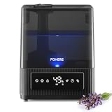 FOHERE 6L Warm- und Kaltnebel Luftbefeuchter für Zuhause, Top-Fill Ultraschall...