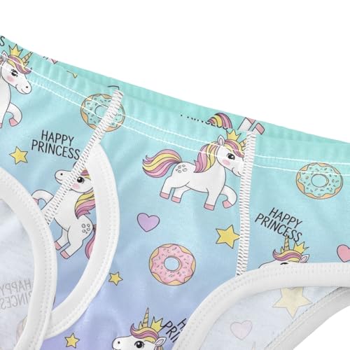 CHIFIGNO Briefs for Boys Cute Unicorns Pastel Gradient Cotton Boy Underwear Soft Breathable Briefs Underwear4