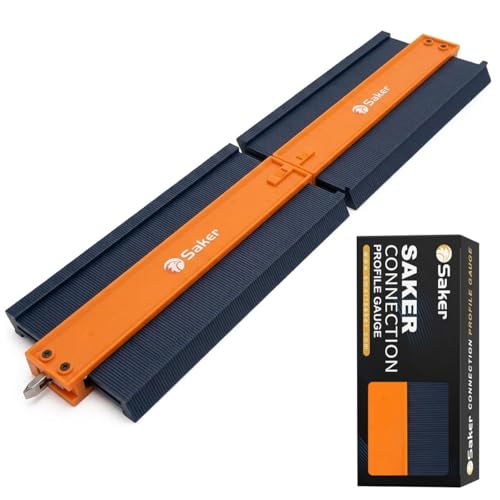 Saker Connection Profile Gauge-Adjustable Lock -Precisely Copy Irregular Shape Duplicator -Irregular Welding Woodworking Tracing - Must Have Tool for DIY Handyman, Construction