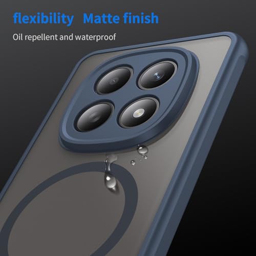 Image of Compatible with REDMI Redmi Note 15 5G Case Cover,Compatible with MagSafe,Anti-Fall,Compatible with Xiaomi Redmi Note 15 4G 2510DRA23E 2510DRA23G Cell Protective Phone Case Blue