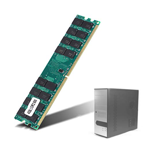 Yosoo Health Gear Memoria RAM De 4GB Para Computadora De Escritorio AMD, Módulo De Memoria De Escritorio DDR2 De 800MHz, 240PIN Para Alta Antiinterferencia