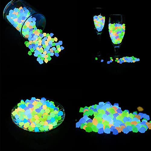 Yiwong Pietra Acqua Luminosa, 100 PCS Bagliore Decorativo Decoro Pietre Fluorescenti, Acquario Aquascape Ciottoli di Luce Fluorescente in Pietra Artificiale - Image 3