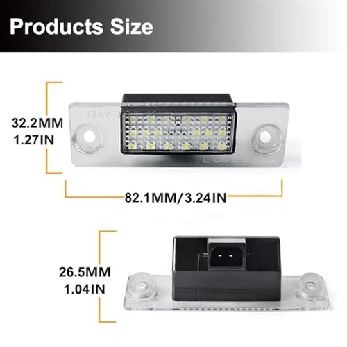 Luces matrícula LED Canbus para solucionar el error de luz fundida en A3 5
