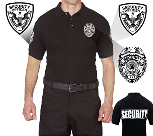 First Class 100% Cotton Security Short Sleeve Polo Shirts (Medium, Short Sleeve) - Thumbnail 7