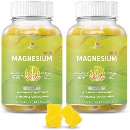 BeLive Magnesium Gummies 200mg – 60 Ct | Magnesium Glycinate Supplements for Relaxation, Stress Relief, and Sleep for Adults & Kids – Tasty and Tangy Pineapple Flavor (2) BeLive Magnesium Gummies 200mg – 60 Ct | Magnesium Glycinate Supplements for Relaxation, Stress Relief, and Sleep for Adults & Kids – Tasty and Tangy Pineapple Flavor (2)