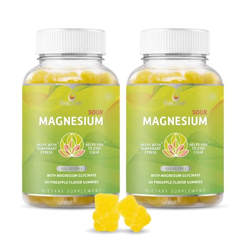 BeLive Magnesium Glycinate Gummies for Sleep Support Zero Sugar 120 Count