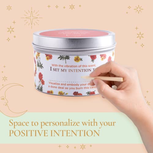Magnificent 101 Ancestral Aromatherapy Candle In 6-Oz. Tin Holder: 100% Natural Soy Wax With Floral & Citrus Essential Oils And Pure Sage Leaves; For Intention Setting, Meditation And Energy Cleansing #TOP4