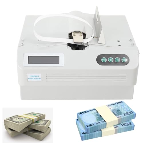 Maszyna do pakowania gotówki, maszyna do pakowania banknotów, w pełni automatyczna mała maszyna do wiązania banknotów, prędkość wiązania 2 sekundy, do pakowania książek