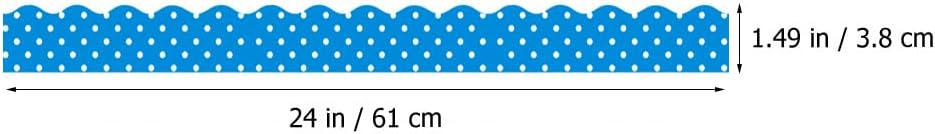 Tofficu Magnetic Whiteboard Border Trim 24X1.5 Inches PVC Bulletin Board Edging Strips for Classroom Office School Decoration