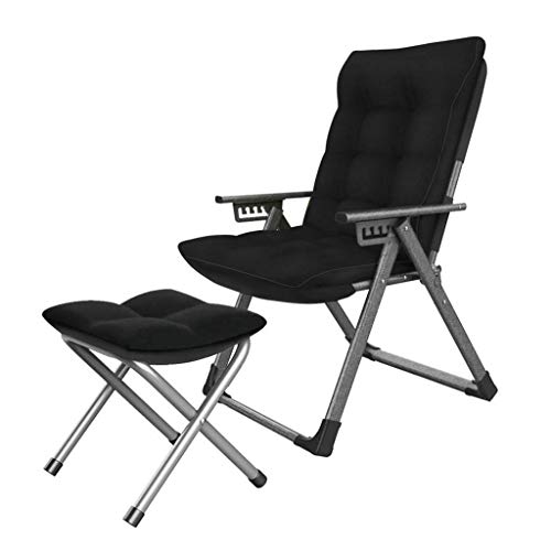 Hsatos Recliner Chair,Folding Lazy Recliner Chair W/Ottoman, 6 Position Adjustab