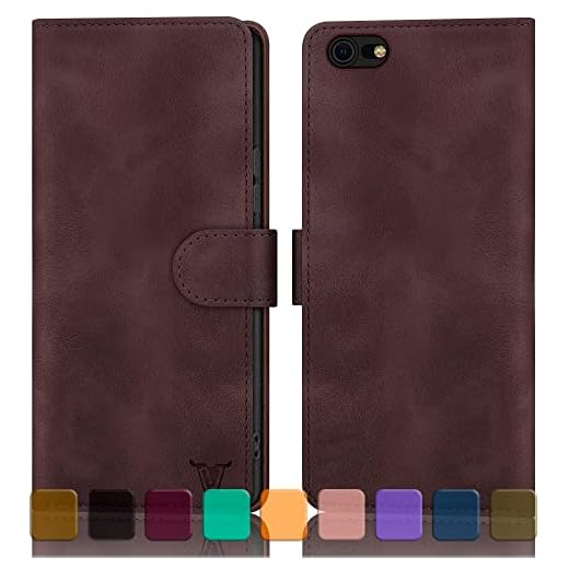 DJBull for iPhone 6 Plus/6S Plus Wallet case with Credit Card Holder, [RFID Blocking] PU Leather Phone case Shockproof Cover Women Men for Apple 6S Plus case Wine Red