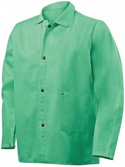 FR Welding Jackets, 5XL, Cotton, Men, Mfr: 1030-5X-A