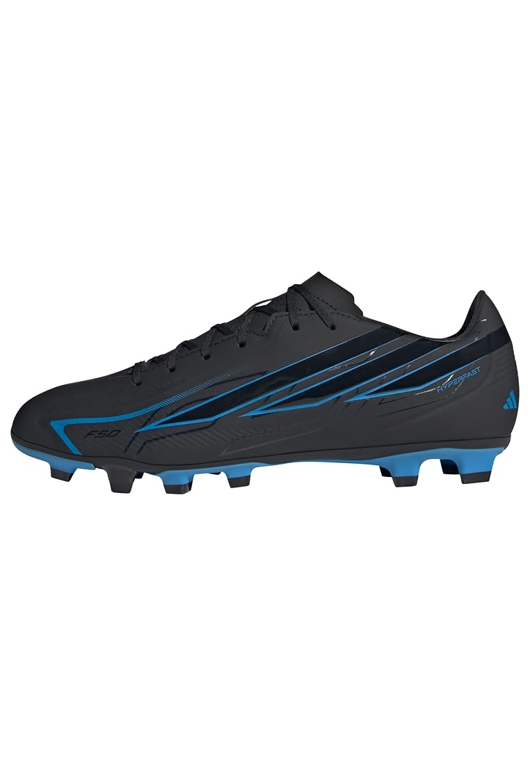 adidas Mens F50 Hyperfast Club Firm Ground Football Boots, Black, Size 6, Men