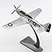 ZEZEFUFU Alloy 1/72 AF1 WWII US Army Air P-51 Mustang Fighter Aircraft Model Fighter Attack Plane Model for Collection Gift
