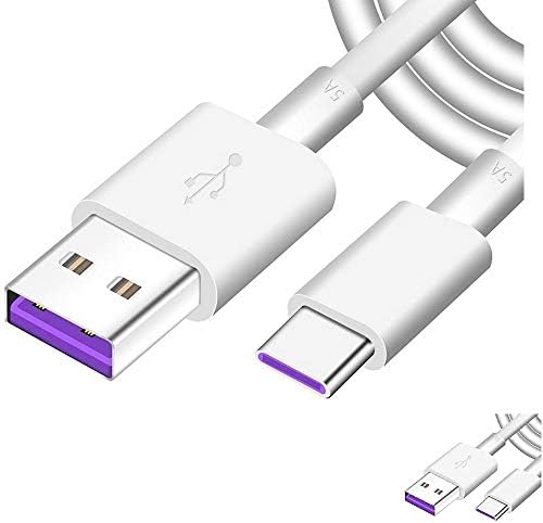 5A Supercharge Cable Replacement for Huawei P30 P20 Pro Super Charging USB Type C Cable, 3.3FT Super Fast Charge Type-C Cable for Huawei P20 Pro, Mate 20 Pro, Mate 10 Pro, P10 Plus, Mate 20 (2 Packs)
