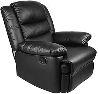 Innotic Recliner Armchair Manual Recliner Chairs Sofa PU Leather Reclining Chairs Sofas for Living Room Lounge Adjustable Leg Rest and Reclining Functions for Reading Home Theater Cinema