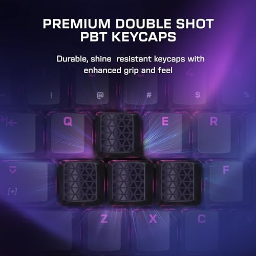 Image of Turtle Beach Command Series KB7 TKL Wired Hall-Effect PC Gaming Keyboard | Touchscreen Command Display, Low-Profile Hall-Effect Switches, Double Shot PBT Keycaps, True 8K Polling, Per Key RGB, Black