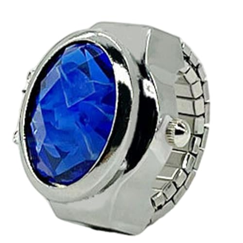 女性指用時計リング、指輪時計 | ヴィンテージ指時計 - クリエイティブなノベルティブリンブリンウォッチ、女性男性用の調節可能なジュエリーフィンガーウォッチ