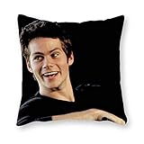 Aus 100 % Leinen Dylan Obrien Kissen – Pop Art – Kissenbezug aus Leinen – Einzelbett – ohne Füllung – 40 x 40 cm (nur Bezug)