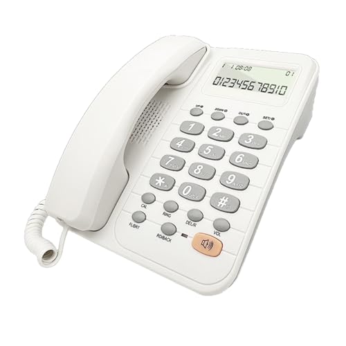 Téléphone fixe à grands boutons LED avec affichage