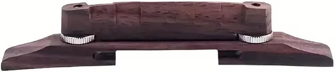 Rosewood Mandolin Bridge, Adjustable Compensated Bridge, Easy To Install Replacement Part, for Acoustic Mandolin Replacement Accessories