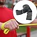 Menolana Yoga Strap Workout Band Auxiliary Equipment with Buckle Stretching Strap Resistance Band for Muscle Training Fitness Home Gym, Black
