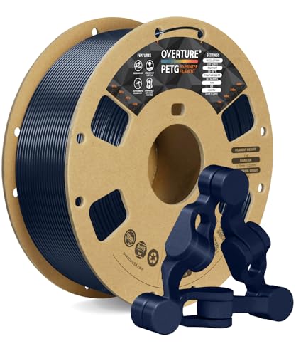 OVERTURE PETG 3D Printer Filament 1.75mm, 1kg Filament (2.2lbs), Dimensional Accuracy Probability...