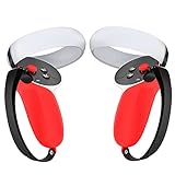 Matériaux de qualité : le protecteur de manette Oculus Quest 2 est fabriqué en silicone respectueux de l'environnement, antidérapant durable, anti-chute, résistant à la transpiration, sans éruptions cutanées ou irritations sur vos mains.