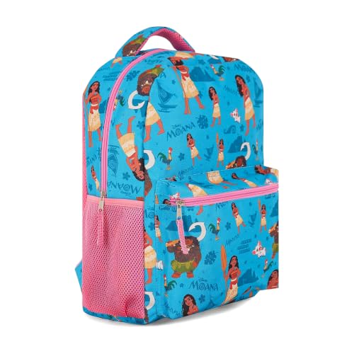 Disney Mochila clássica para livros - Carros Moana e Pesadelo Antes do Natal Mochila Escolar para Crianças e Adultos, Azul, Clássico