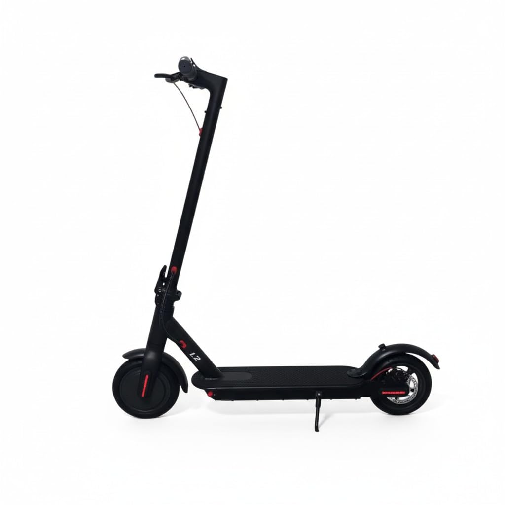 L2 Electric Scooter in the rain, showing water resistance