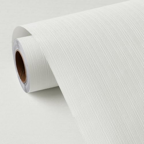Papel pintado blanco FunStick autoadhesivo para solucionar imperfecciones de pared 40cm 8