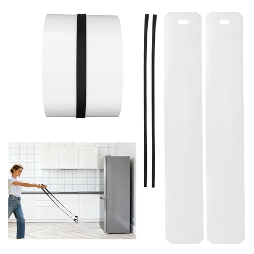 2pcs Appliance Sliders with 2 Pull Straps Furniture Moving Glide Appliance Movers for Heavy Duty Couch Large Washers Refrigerators Sliders for Carpet Hardwood & Tile Floors Protection