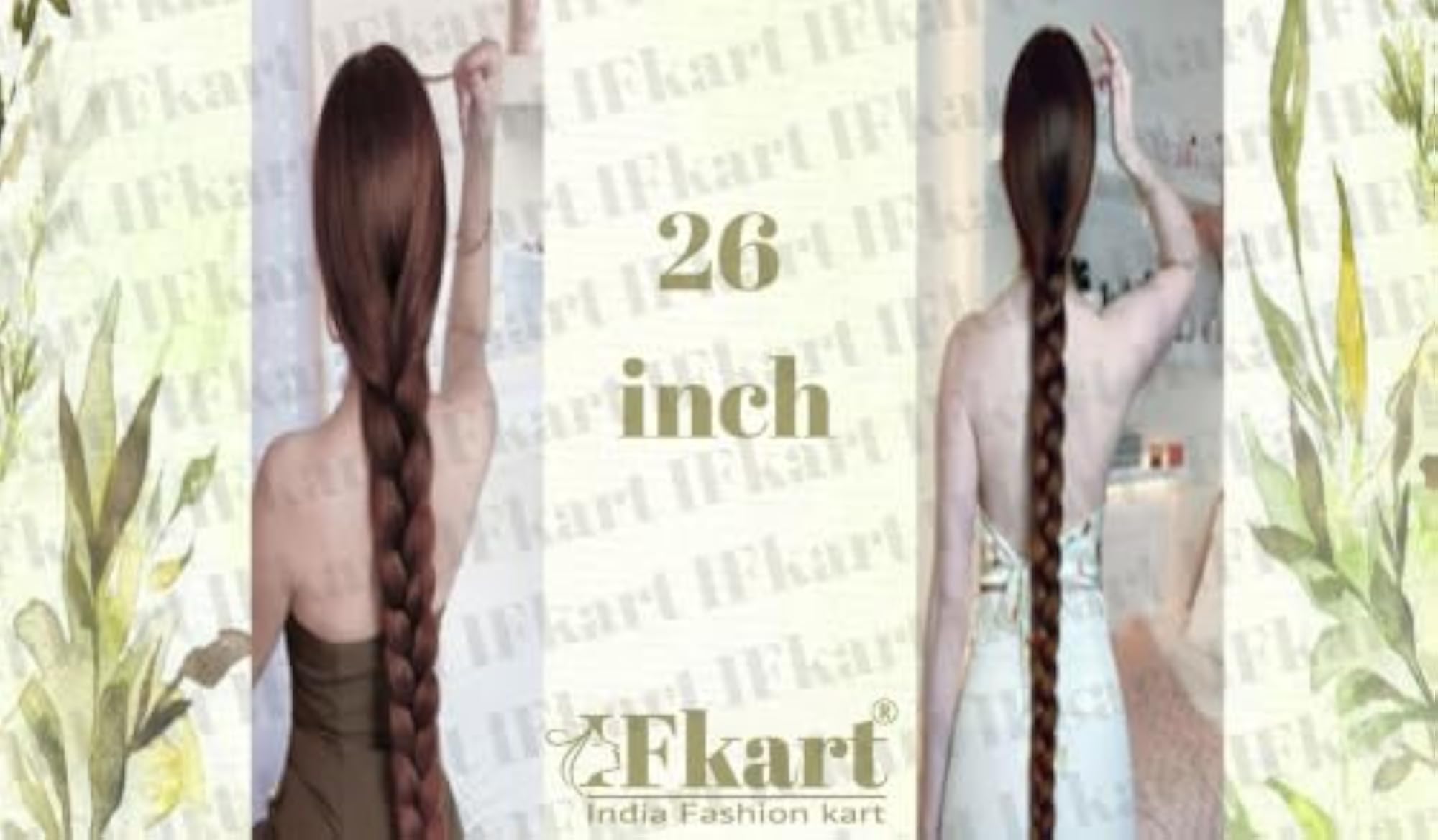 Women's Brown Choti Hair Extensions, 70gm